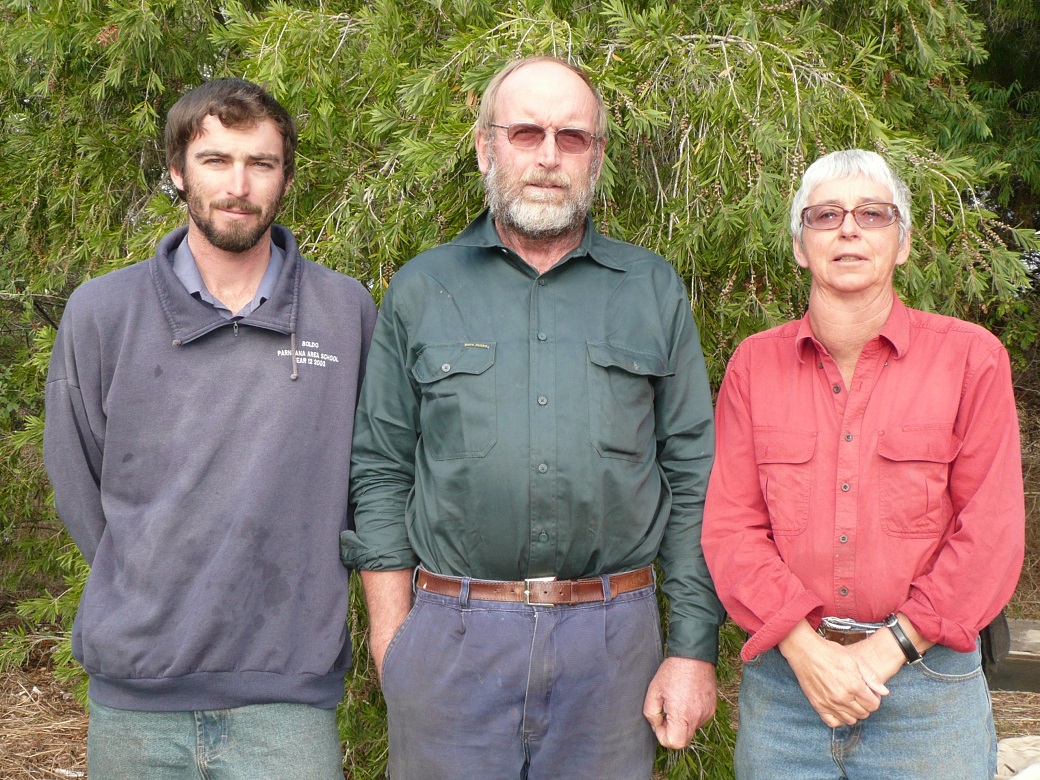 Colin, Trevor and Lyn Bolto, Kangaroo Island