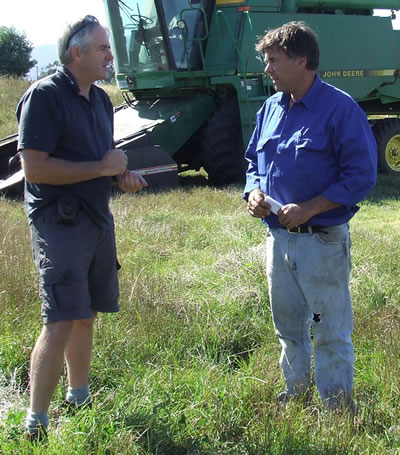 TIAR Research Agronomist, Eric Hall (left) and Humberston McKenzie (right)