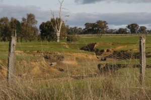 Wind and water erosion in East Gippsland.